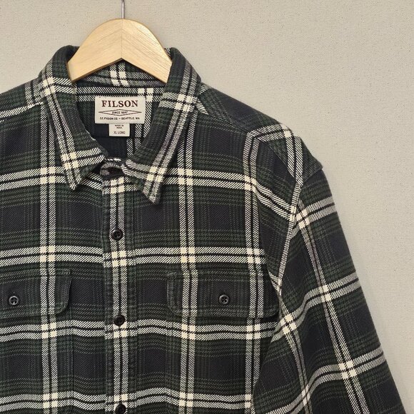 Filson Vintage Flannel Work Shirt Long XL - Picture 1 of 8